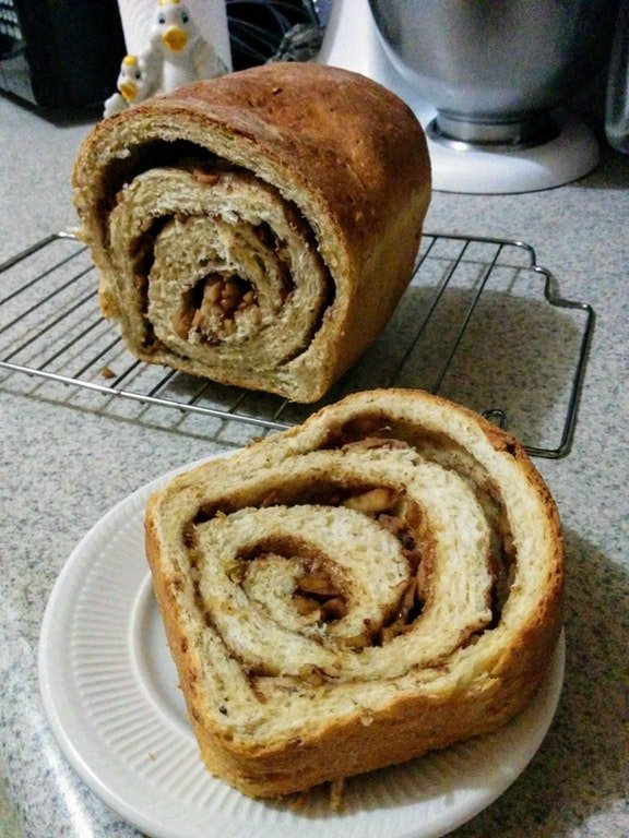 My Brother And Sister Made At Home Oatmeal Hazelnut Apple Cinnamon Swirl Bread.jpg