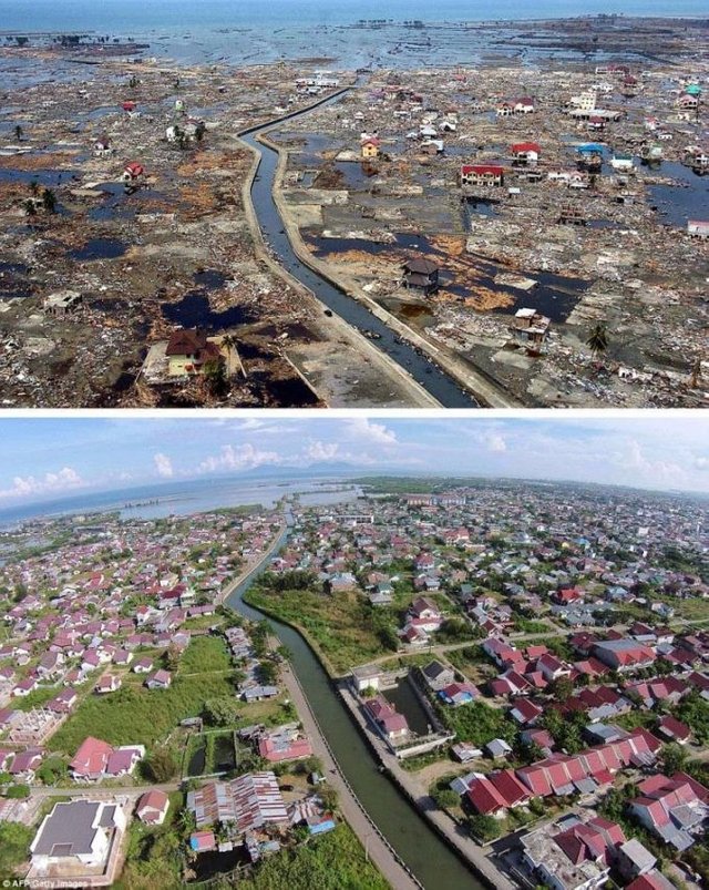 These Photos Rise Aceh Before And After Reconstruction After The Tsunami Steemit