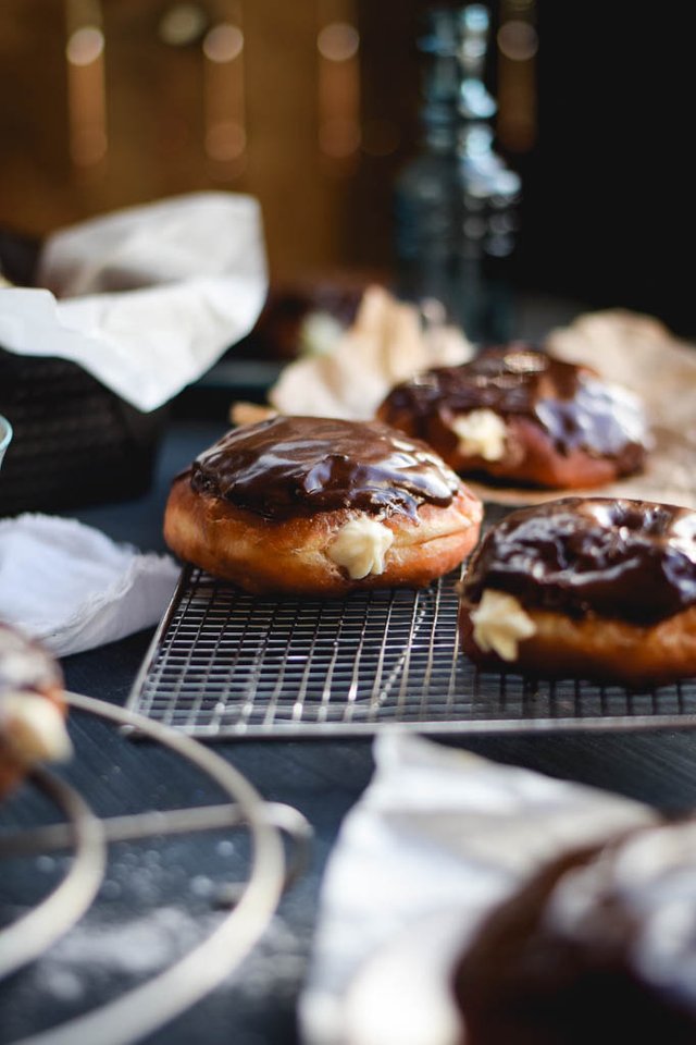 Chocolate Glazed Cream Filled Doughnuts..jpg