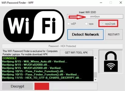 How to crack wifi wpa2 password using windows 10 password