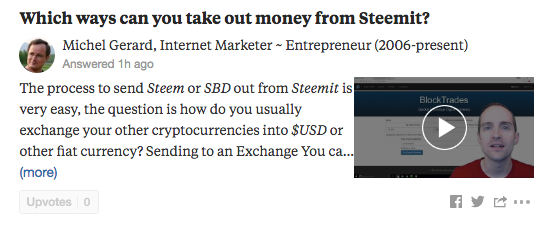 Which ways can you take out money from Steemit?