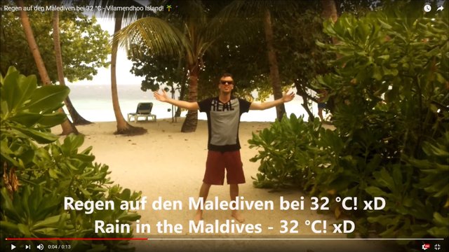 Rain in the Maldives