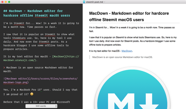 MacDown: The open source Markdown editor for macOS