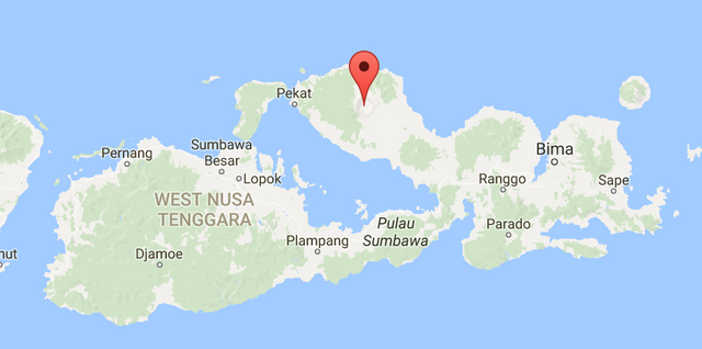 mount tambora map