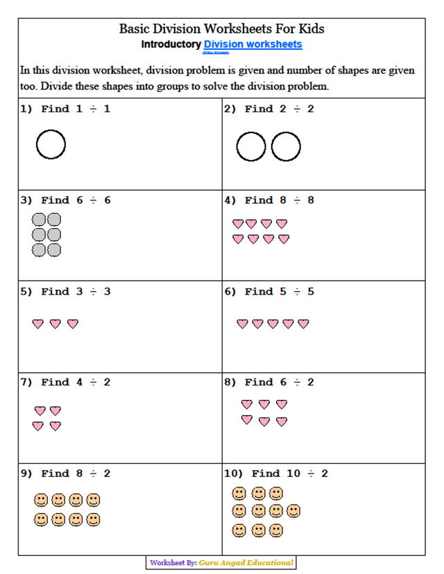 3Rd Grade Math - Basic Division Practice Sheets Round 1 — Steemit