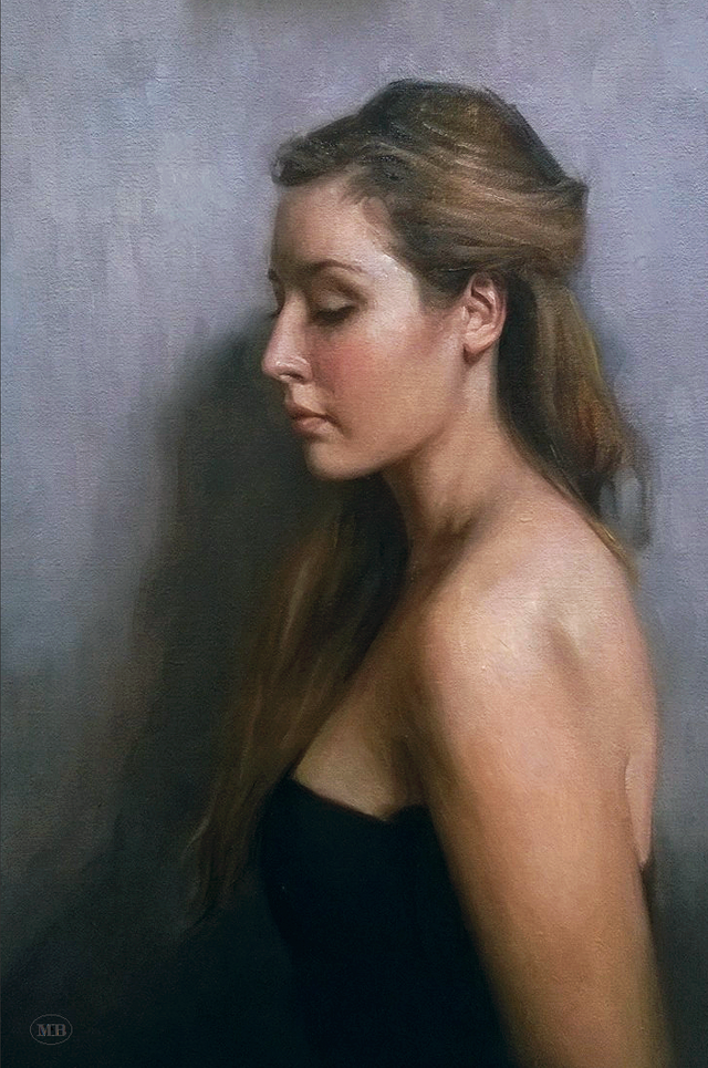 1 Selfportrait in profile, oil on canvas.png