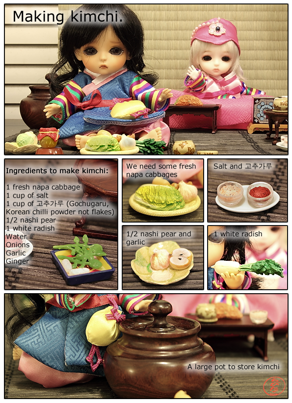 Tako's Diary - Making Kimchi COA Certificate Of Appointment Korea.net KOCIS BJD Doll Toy Miniature