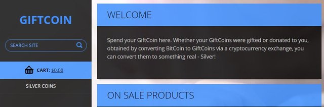 GiftCoin store Home Page.JPG