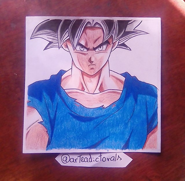 Painting of Goku Super Saiyajin Blue. — Steemit