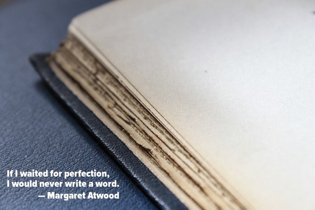 If I waited for perfection, I would never write a word – Margaret Atwood