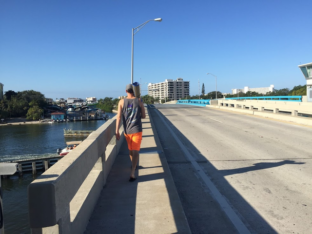 Walking to the beach