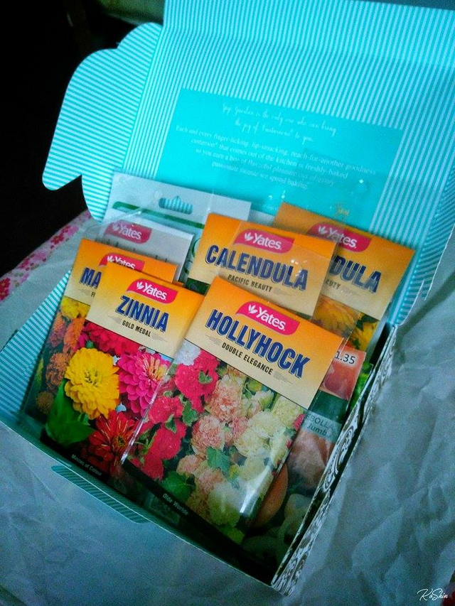A box-full of Flower Seeds