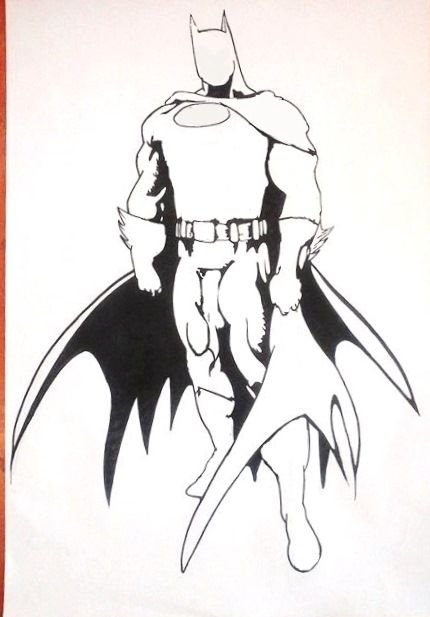 My drawing: Batman clasic - My versión — Steemit