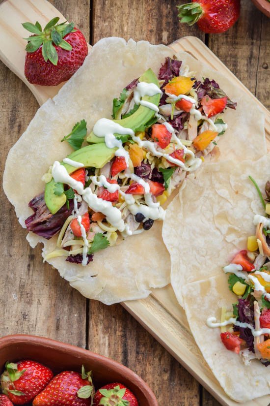 Shredded Chicken Tacos with Strawberry Mango Salsa (12).jpg