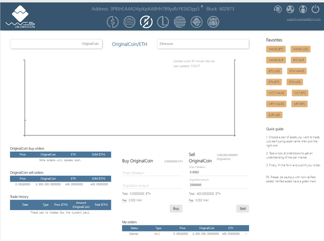 OriginalCoin at DEX ETH.PNG