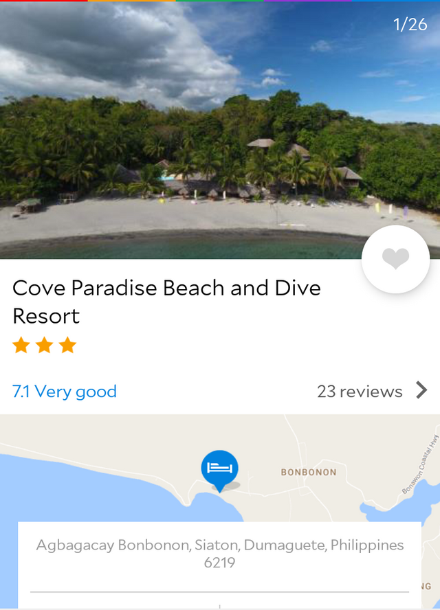 Cove paradise beach and dive resort philippines