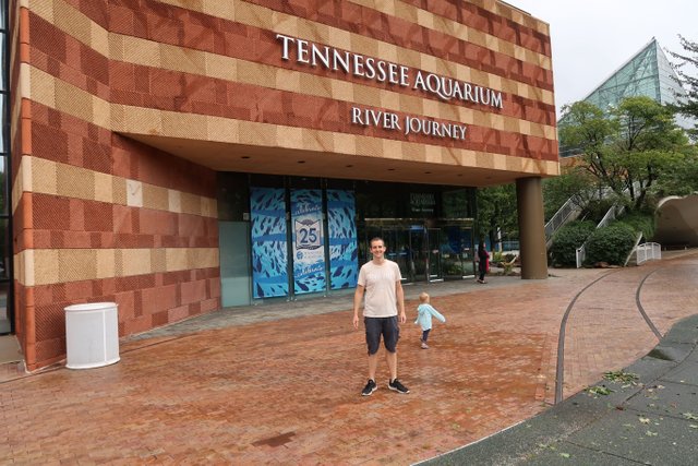 Jerry Banfield at The Tennessee Aquarium in Chattanooga.JPG