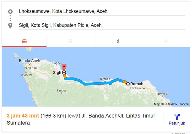 Jarak Tempuh Dari Lhokseumawe Steemit