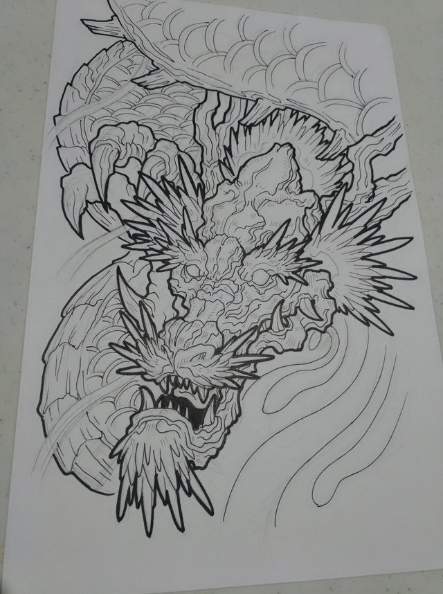 japanese dragon by AsikaArt  Восточная татуировка Японский дракон  Татуировки в виде дракона