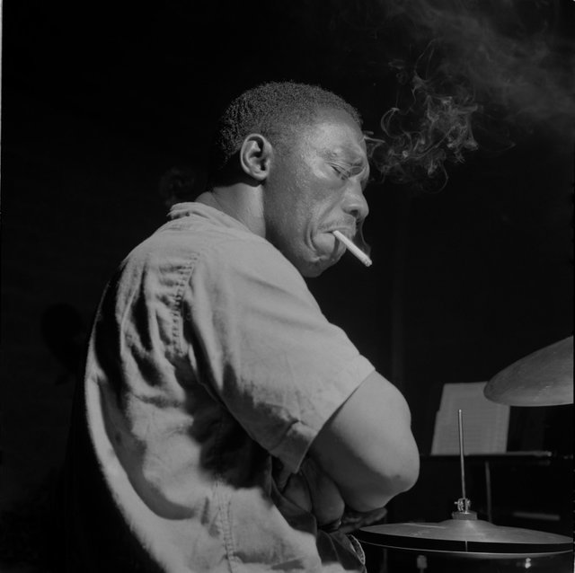 Art Blakey at his “A Night In Tunisia” session of Aug. 7, 1960. .jpeg