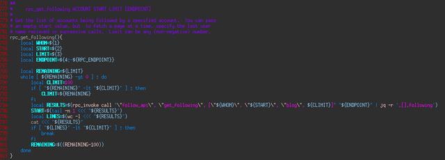 get_following implementation