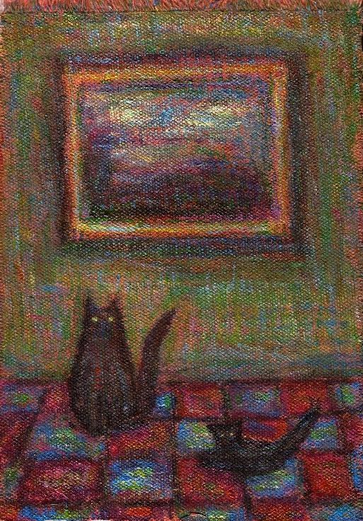 2017. Dos gatos negros y un paisaje small.jpg