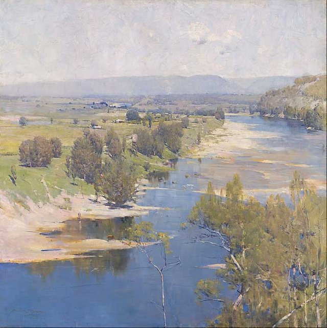 Arthur Streeton, The Purple Noon's Transparent Might, 1895.jpg