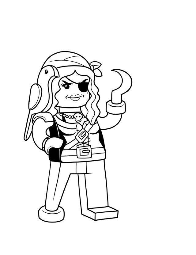 Lego Pirate Lineart