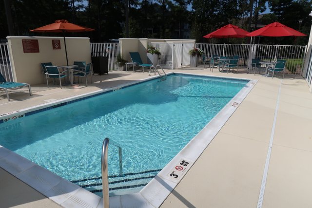 Pool landscape Towneplace Suites Marriott in Auburn, Alabama!.JPG