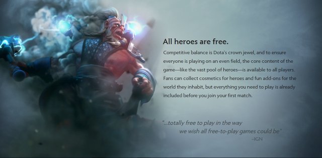 Dota 2 Steam Game Free To Play All Heroes Are Free