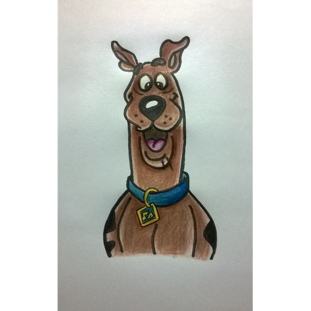 Quick drawing of Scooby Doo. / How to draw Scooby Doo. — Steemit