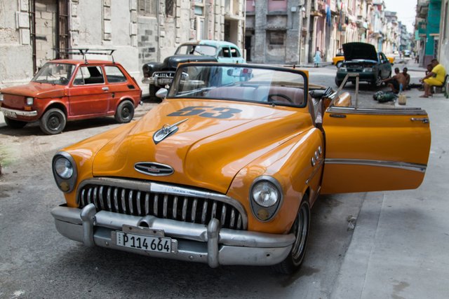 We took a ride for an hour in a 1953 Buick convertible