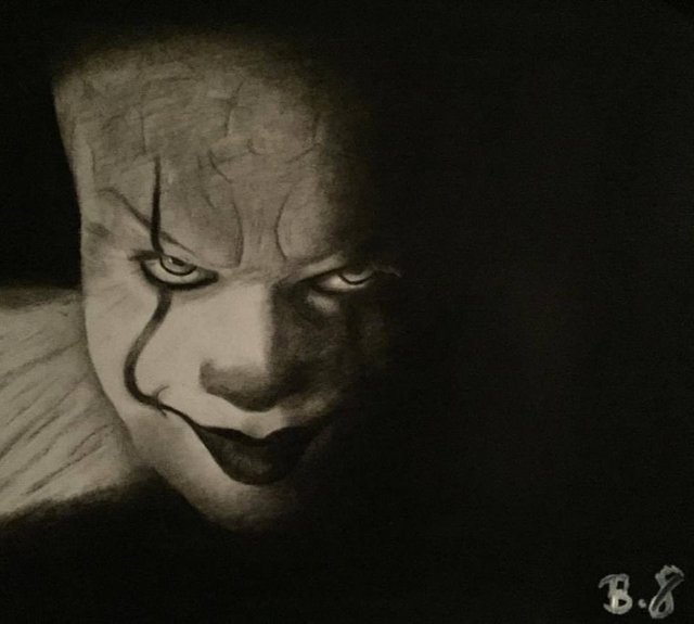 How to Draw Pennywise "IT": Step By Step With Charcoal — Steemit