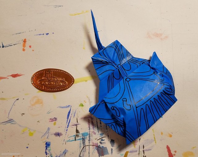 steemit-enternamehere-blue-origami-horseshoe-crab-2.jpg