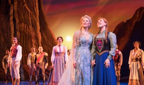 Caissie Levy -Elsa-Patti Murin -Anna- and the Company of FROZEN on Broadway. Photo by Deen van Meer.jpg