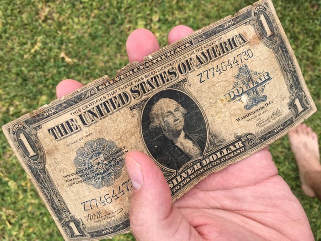 94 Year old US Silver Dollar Bill Note