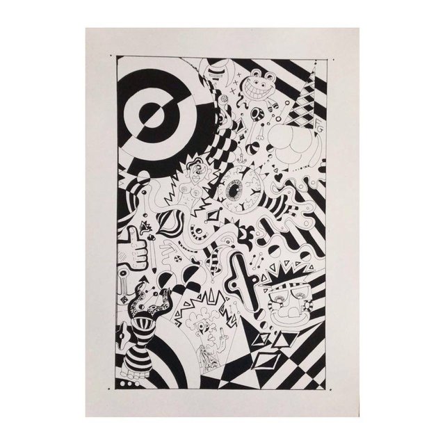 OUTER SPACE- High Quality Print | Original Technique | Doodle Drawing | Doodle Print | Black and White drawing | Black and White Print.jpg
