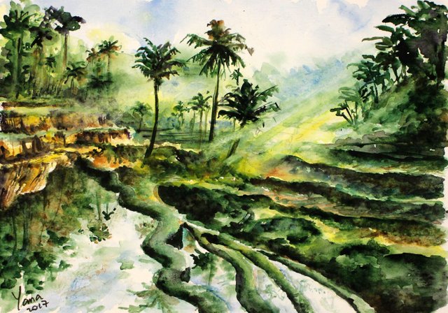 bali fields original watercolor painting.jpg