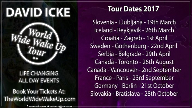 David Icke Tour Dates In 2017