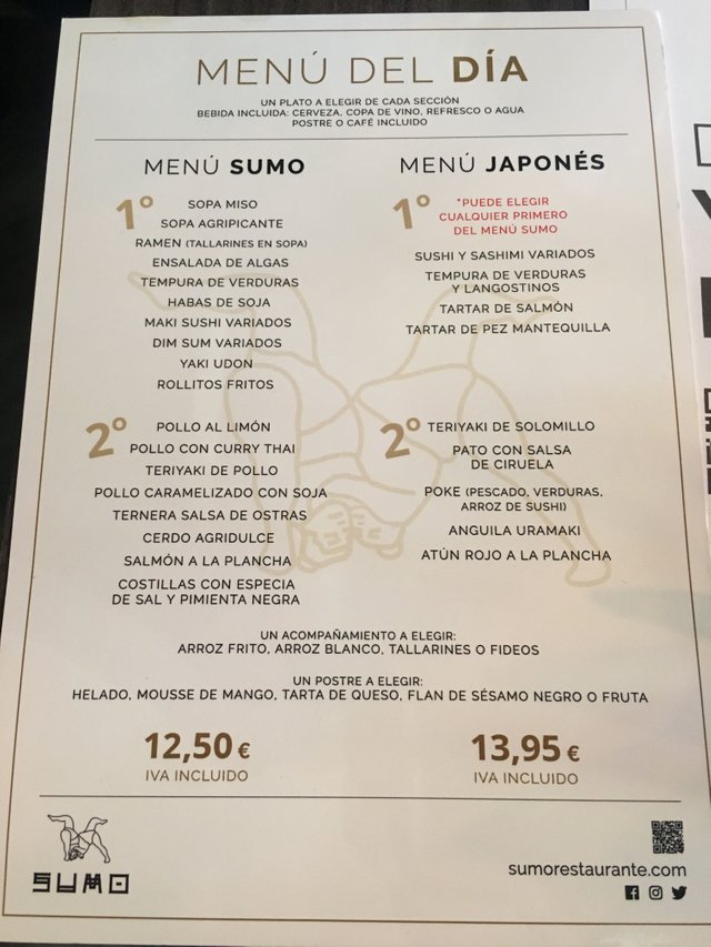 Restaurante Sumo menu / Sumo Restaurant — Steemit