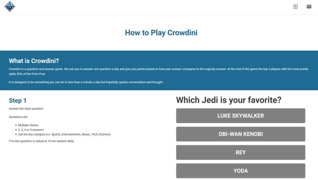 Crowdini - Asks you one Question a Day - Winners Get paid SBD for Playing - Steemit - Steem Blockchain.jpg