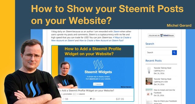 How to Show your Steemit Posts on your Website?