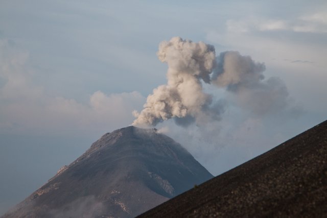 Daytime eruption