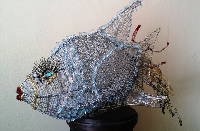 Wire Art - Goldie - Fish Wire Sculpture 3D — Steemit