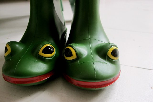 frog wellies