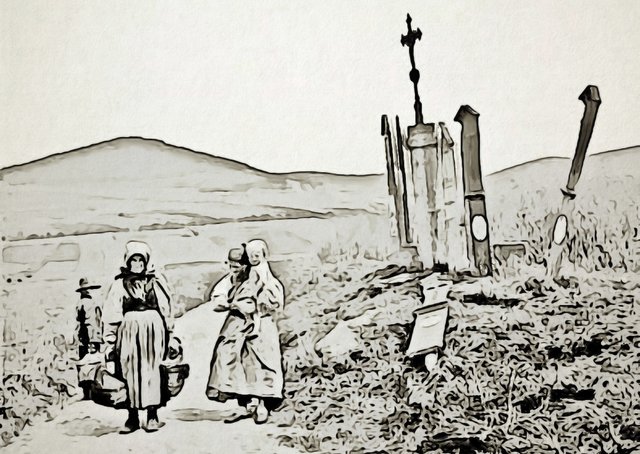 bretter on road Kratky_Frantisek_-_Sumava_umrlci_prkna_-_cestou_z_trhu_(ca_1892).jpg