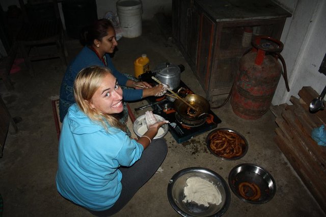 kamile helping to cook nepalese food.jpg