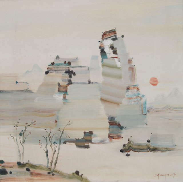 5作品名：《 书山系列1》画种：油画 尺寸：60x60cm.JPG