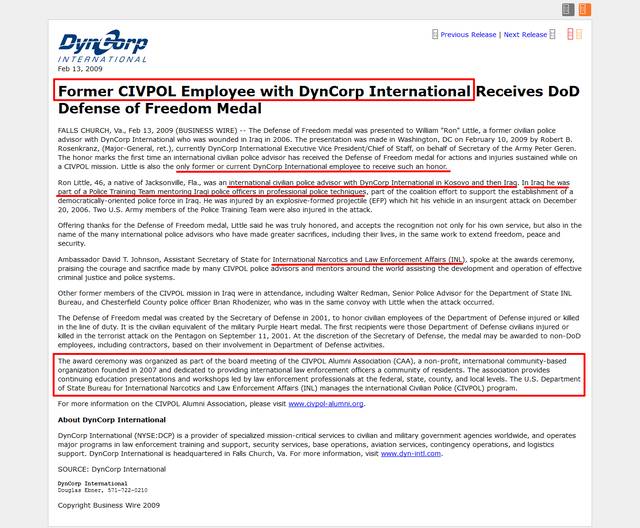 Former CIVPOL Employee with DynCorp International Receives DoD Defense of Freedom Medal  NYSE DCP (1).png