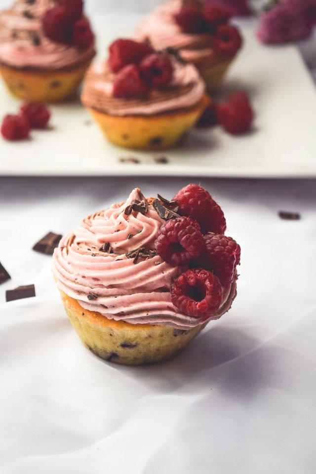 Raspberry Filled Chocolate Chip Cupcakes #cupcakes #ValentinesDay #summer #foodie (8).jpg